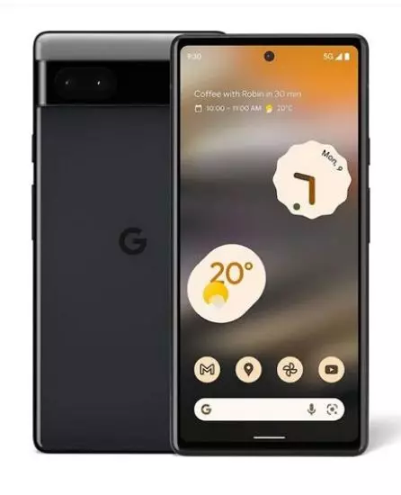 گوشی موبایل گوگل مدل Pixel 6a 5G (RAM 6) ظرفیت 128GB - ذغالی ( به همراه قاب و گلس و شارژر دیواری)